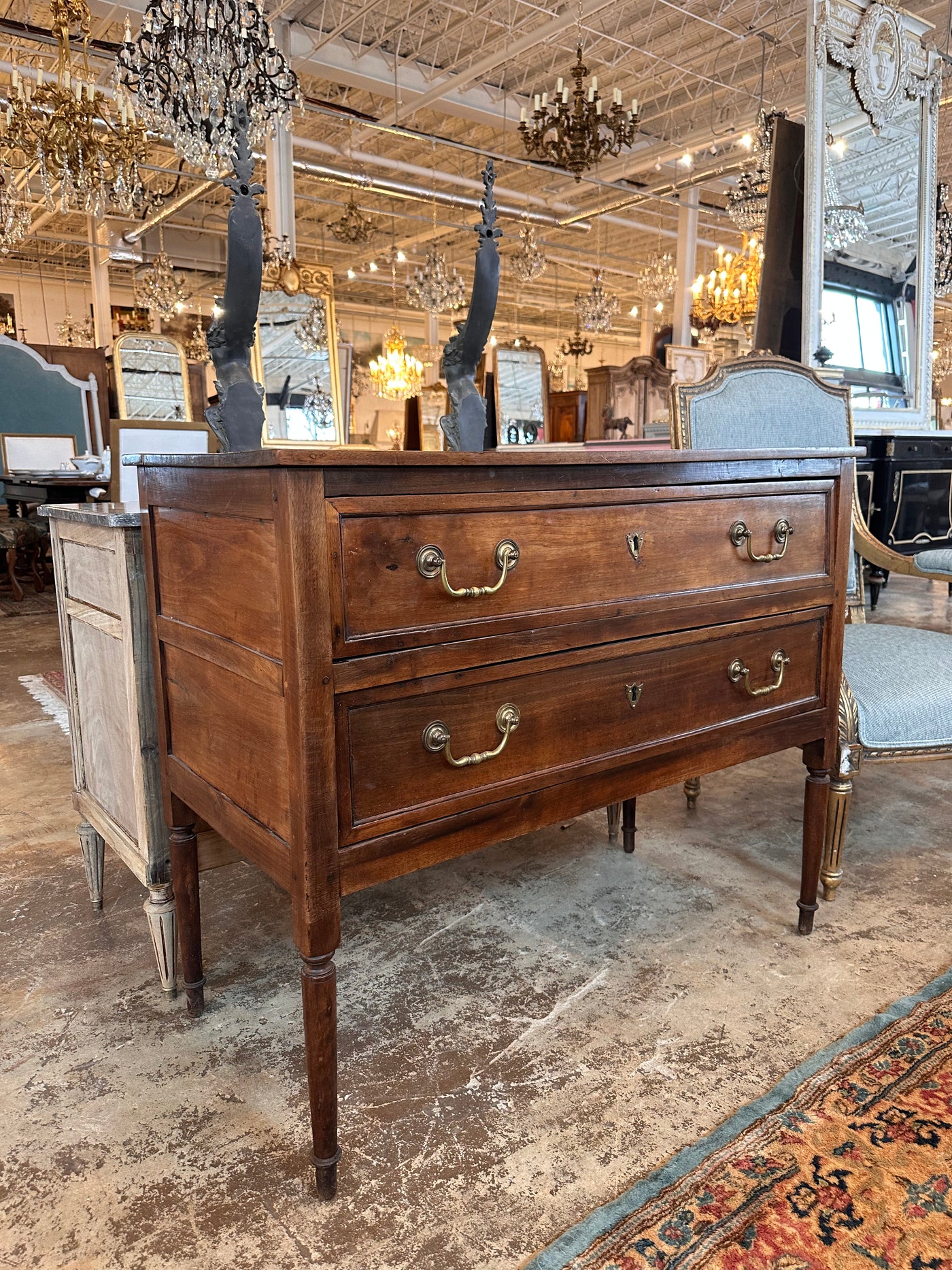 18th Century 2 Drawer Louis XVI Chest