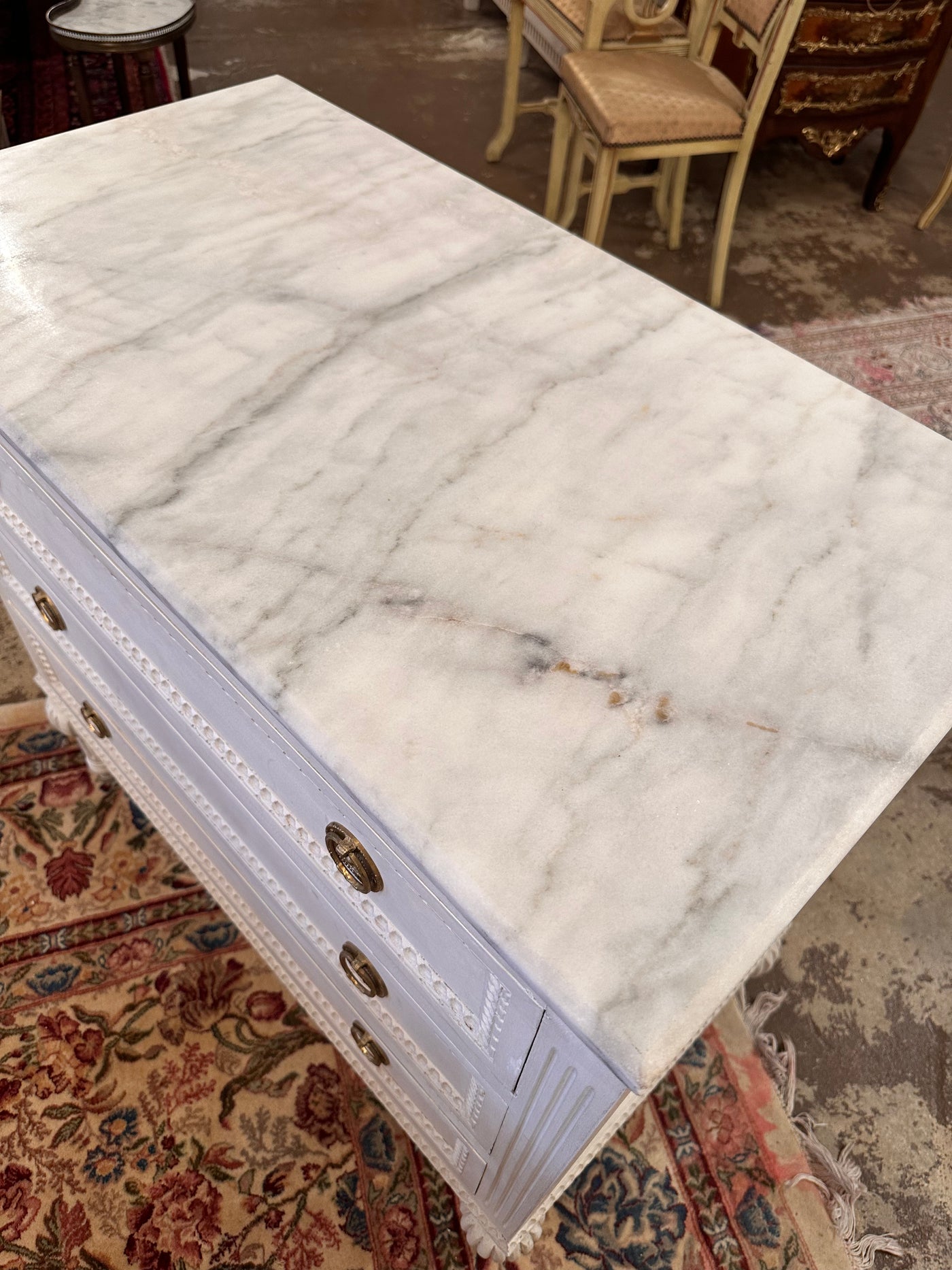 Swedish Marble Top Chest