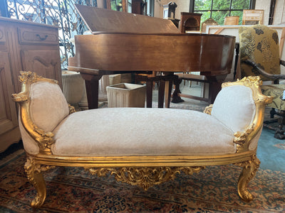 French Love Seat with Detailed Carving