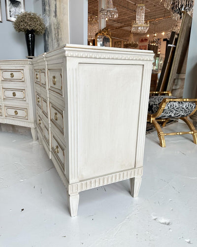 Swedish Chest of Drawers with Block Drawer Detail | Le Chateau | European Luxury Furniture in Atlanta