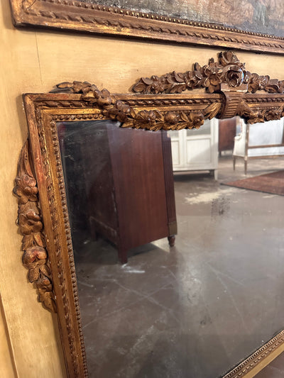 French Trumeau Mirror with Swag | Le Chateau | European Luxury Furniture in Atlanta