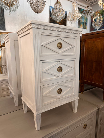 Swedish Nightstand with Diamond Drawers | Le Chateau | European Luxury Furniture in Atlanta