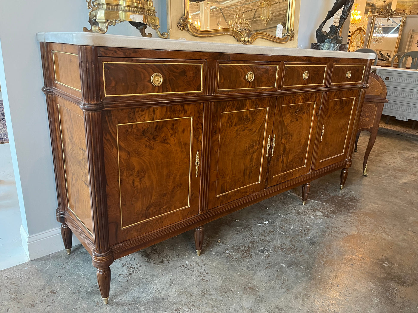 Louis XVI Sideboard with Marble Top