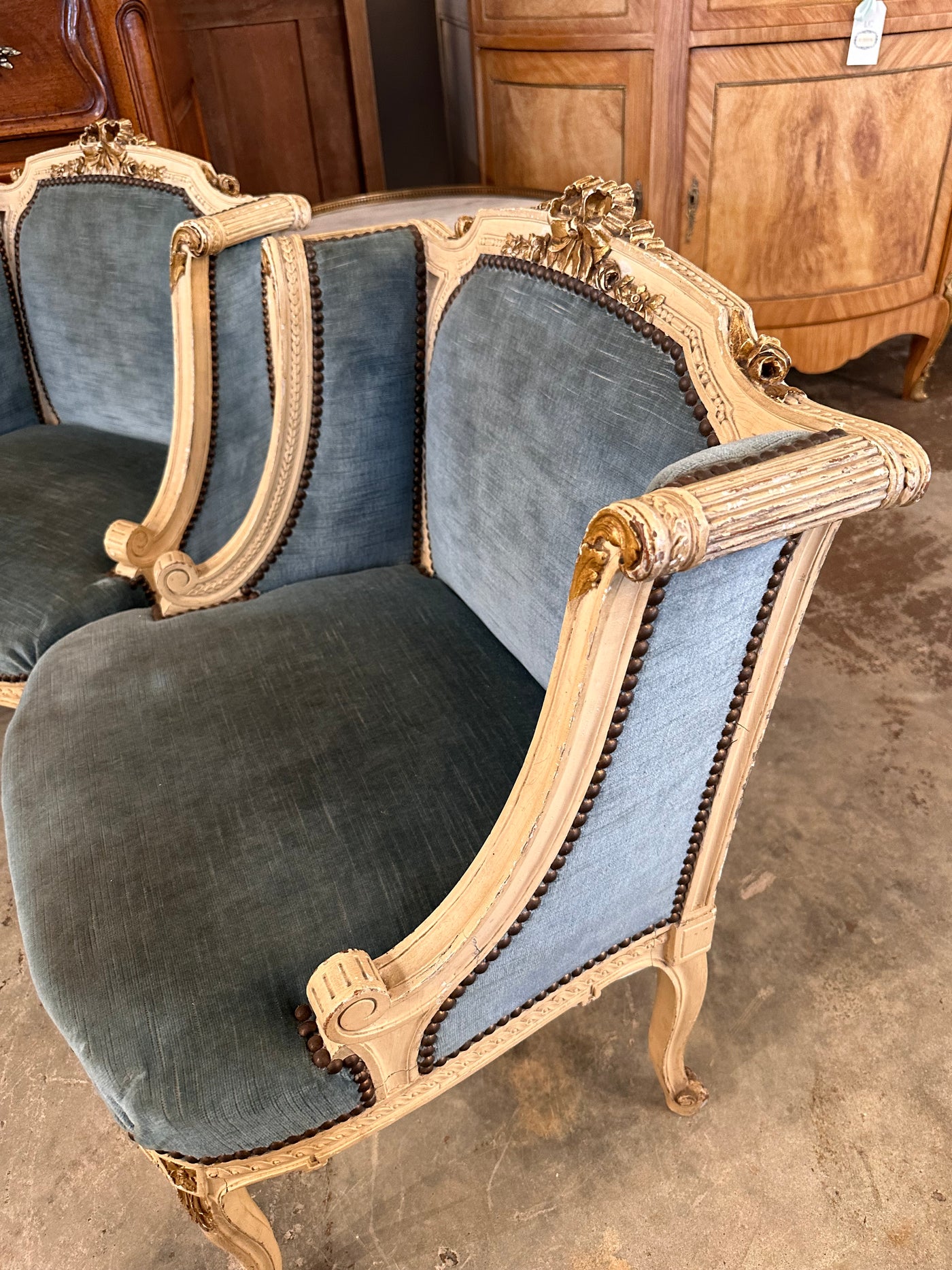 Louis XV Petite Parlor Chairs (Pair) | Le Chateau | European Luxury Furniture in Atlanta