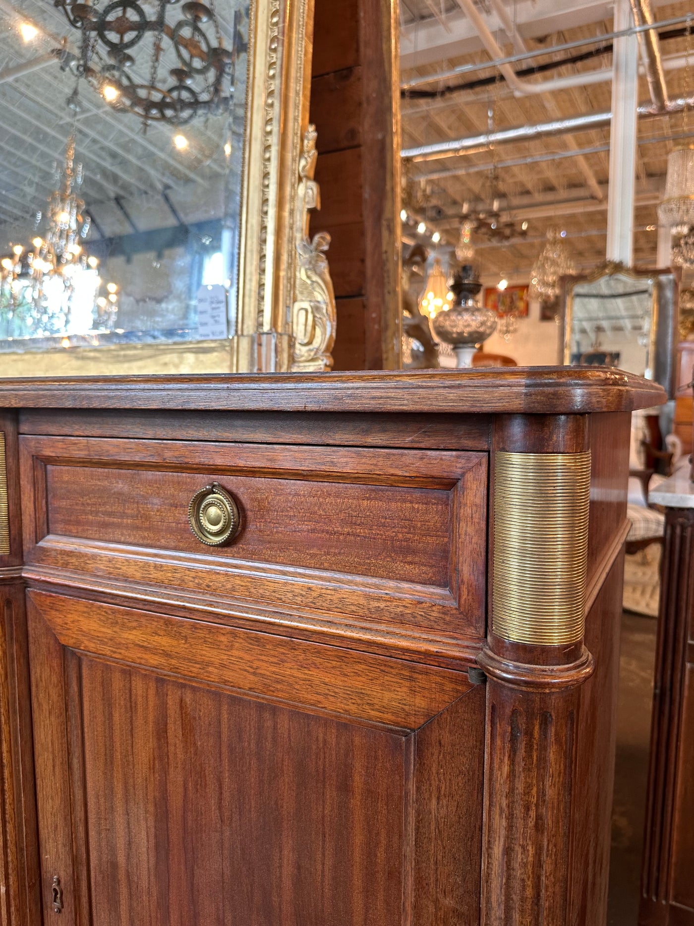 Louis XVI Wood Top Sideboard