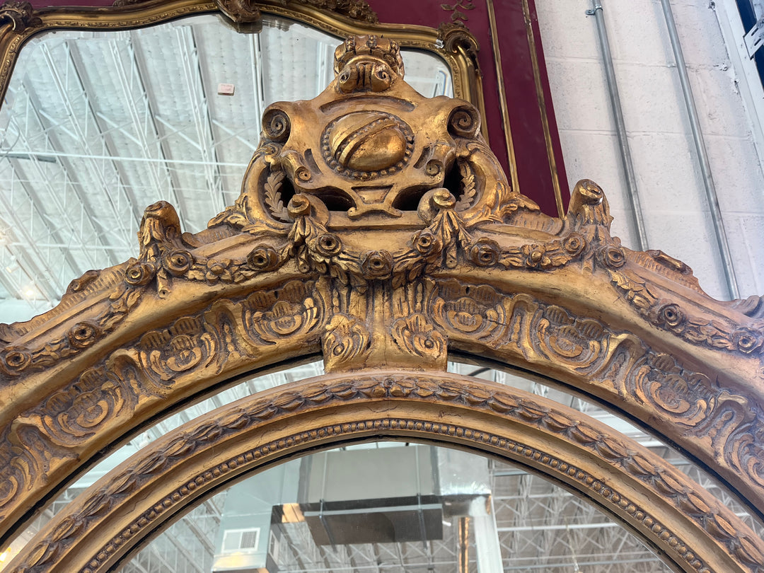 1800s French Arched Full Length Empire Mirror – Le Chateau