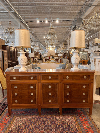 12 Drawer Dark Burl Wood Dresser | Le Chateau | European Luxury Furniture in Atlanta