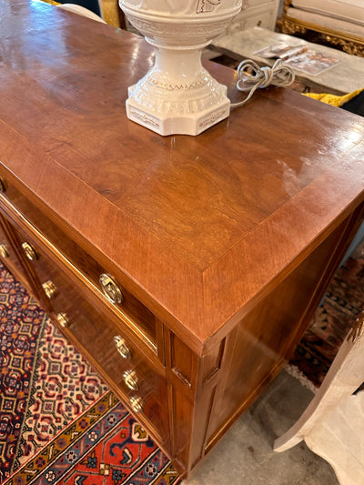 12 Drawer Dark Burl Wood Dresser