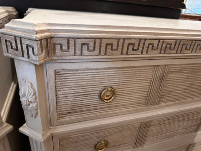 Swedish Chest with Greek Key and Reeded Details