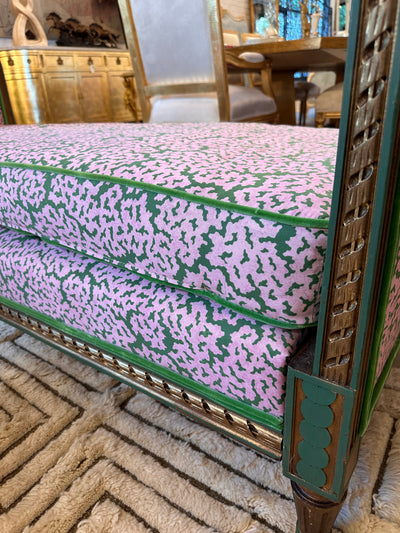 Pink & Green Louis XVI Daybed