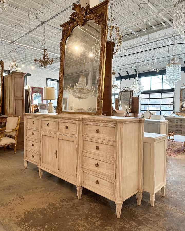 Swedish Dresser with Canted Corners in Natural Wood Finish | Le Chateau | European Luxury Furniture in Atlanta