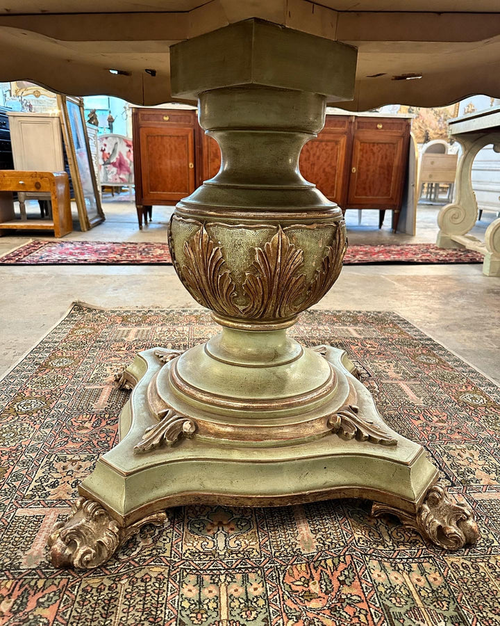* antique pedestal ୨୧ * 19世紀 アンティークの 台座 19th Century French Antique Pedestal Dining Table – Le Chateau