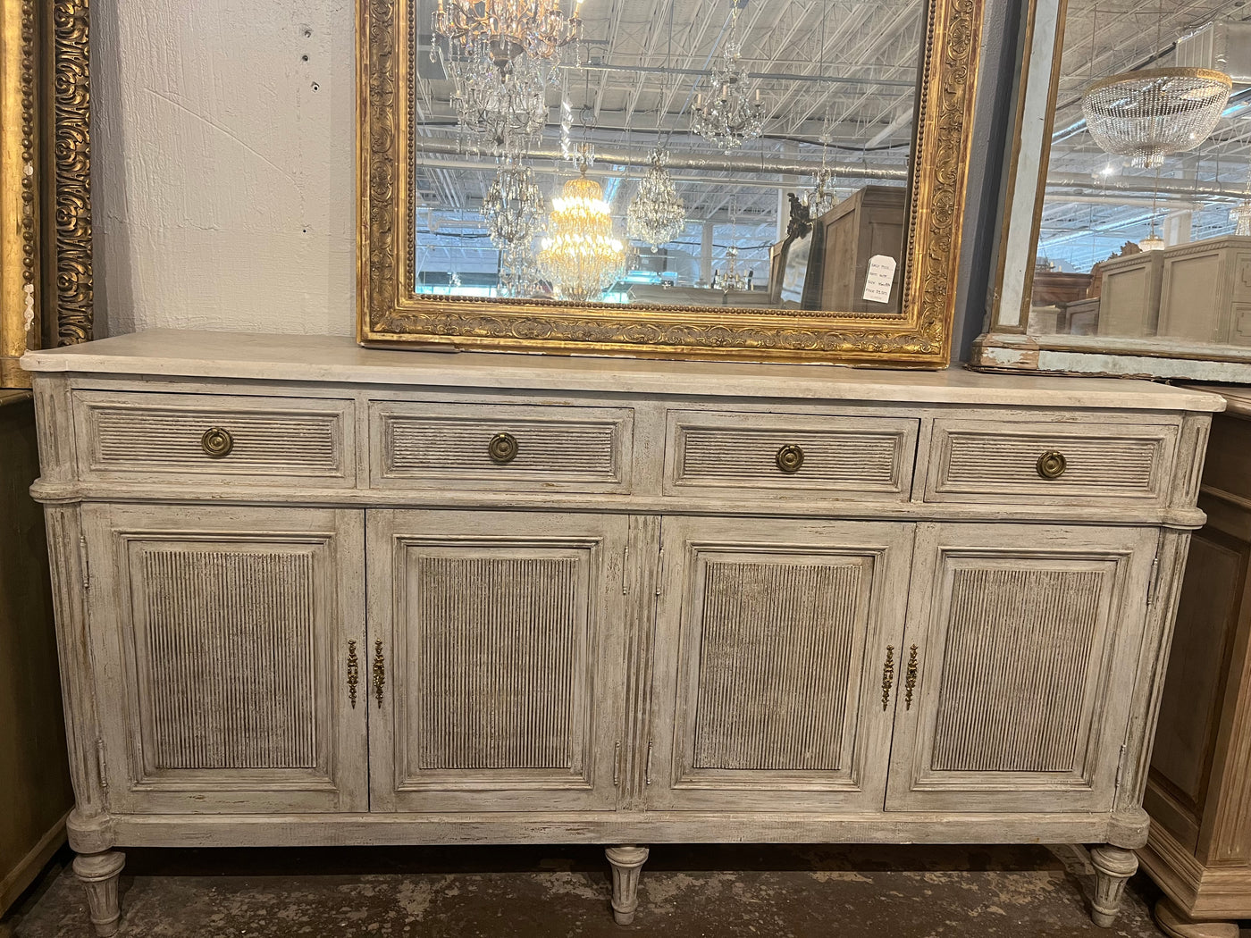 Swedish Reeded Sideboard