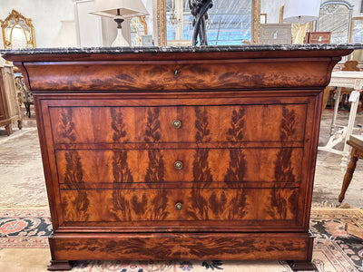 Louis Philippe Chest in Original French Polish Walnut Stain | Le Chateau | European Luxury Furniture in Atlanta