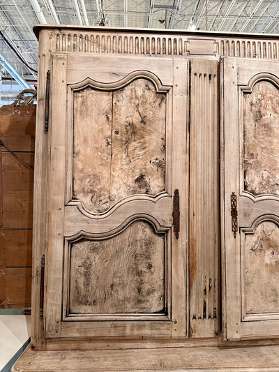 18th Century Bleached French Country Cupboard Bleached Finish | Le Chateau | European Luxury Furniture in Atlanta