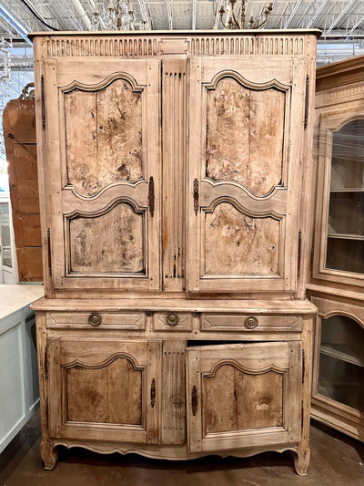 18th Century Bleached French Country Cupboard Bleached Finish | Le Chateau | European Luxury Furniture in Atlanta