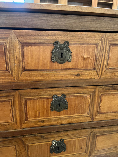 French Three-Drawer Chest with Brass Pulls