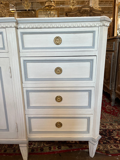 Swedish 10 Drawer, 2 Door Cabinet Dresser