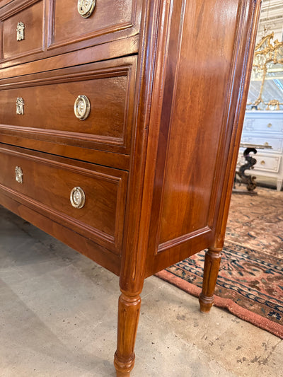 French Burl Wood Rounded Corner Chest