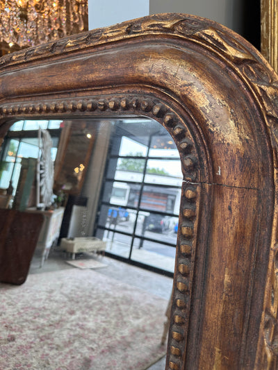 French Louis Philippe Antique Bronze Mirror | Le Chateau | European Luxury Furniture in Atlanta