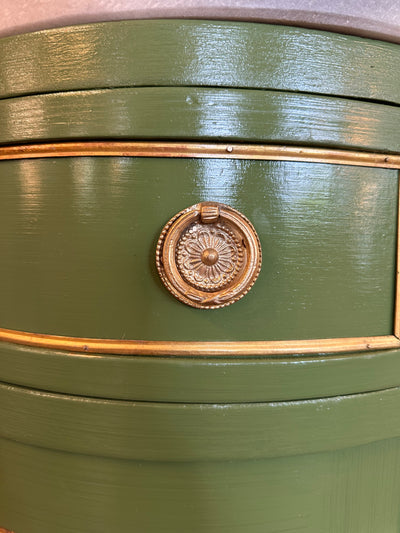 Green Lacquered French Louis XVI Sideboard