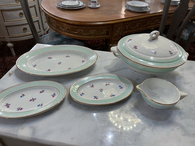 French Five-Piece Porcelain Dining Set | Le Chateau | European Luxury Furniture in Atlanta