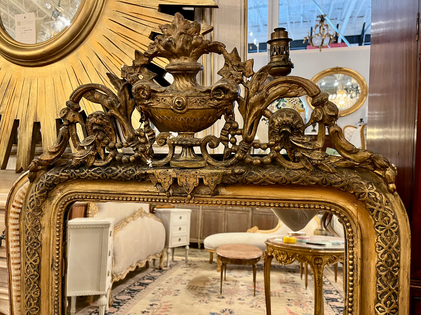 Antique French Ornate Gilded Mirror | Le Chateau | European Luxury Furniture in Atlanta