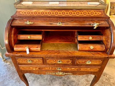 Antique French Louis XV Marquetry Desk | Le Chateau | European Luxury Furniture in Atlanta