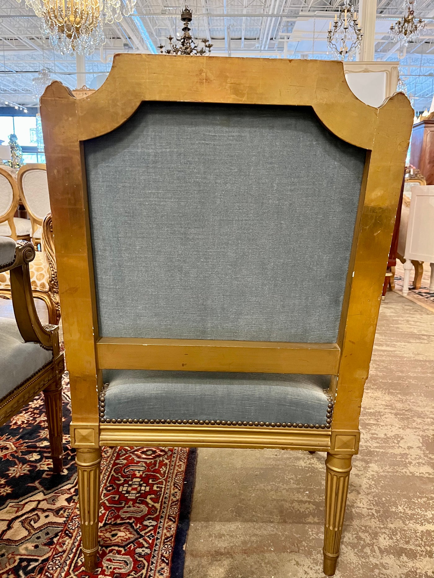 Louis XVI Captain Chair with Original Patina