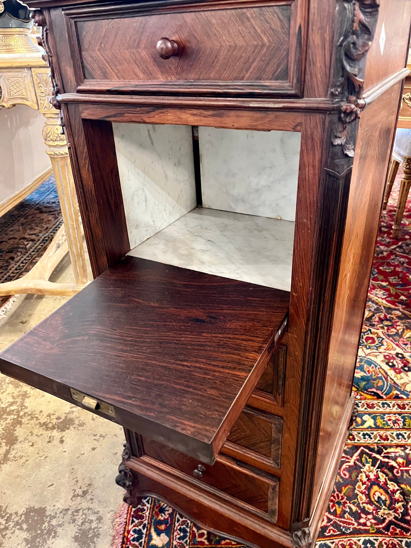 Louis XV Skinny Chest of Drawers