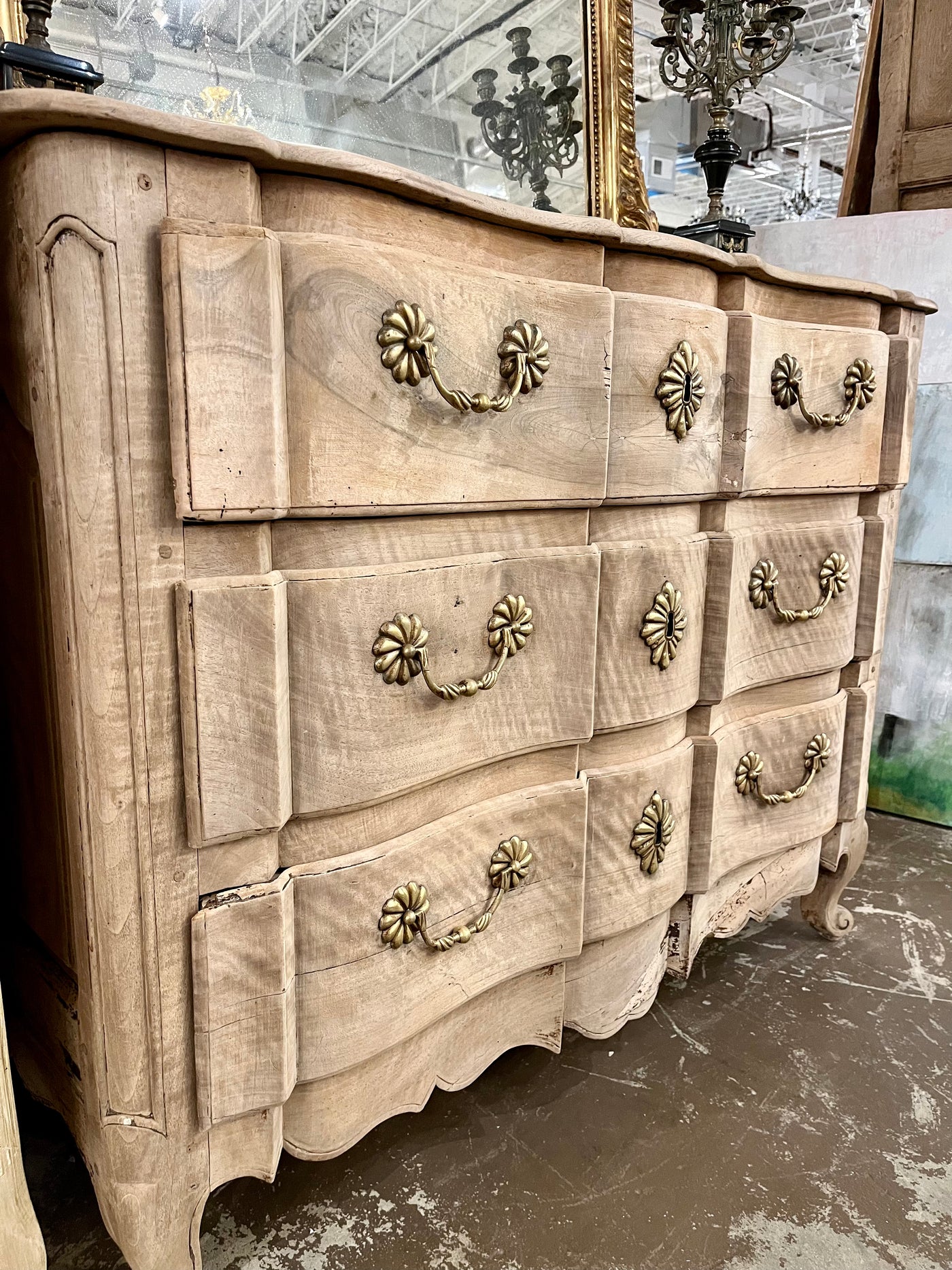 Louis XV French Country Chest - 3 Drawer