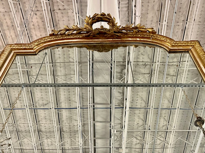 French Mirror with Wreath Motif