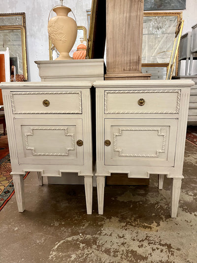 Swedish Nightstand with Drawer & Door