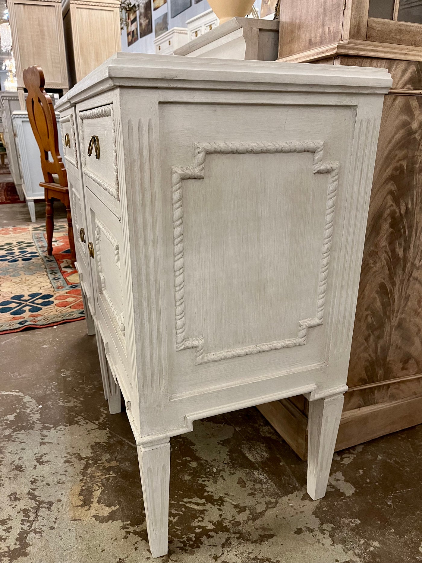 Swedish Nightstand with Drawer & Door