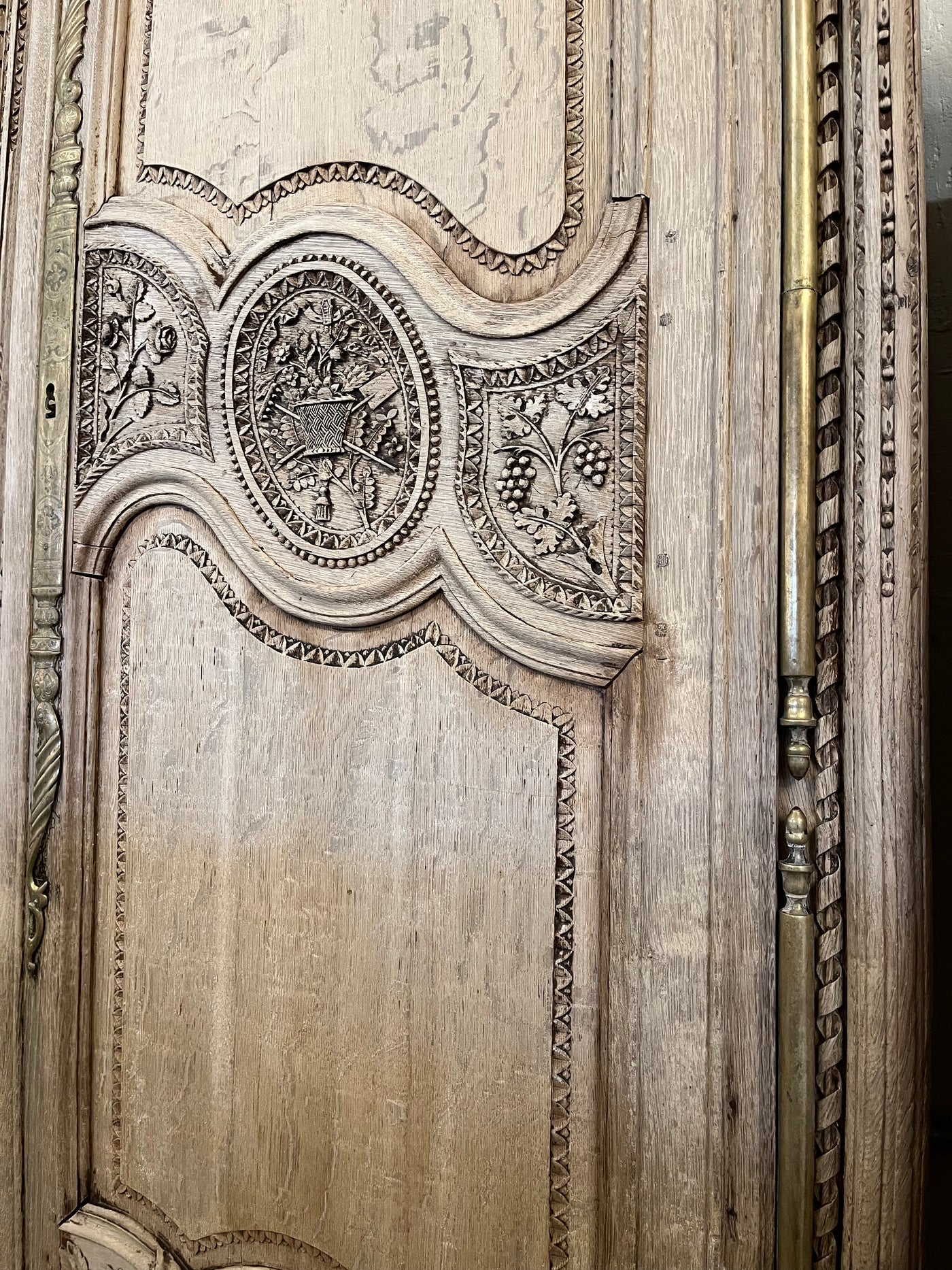 18th Century Floral Carved Armoire | Le Chateau | European Luxury Furniture in Atlanta