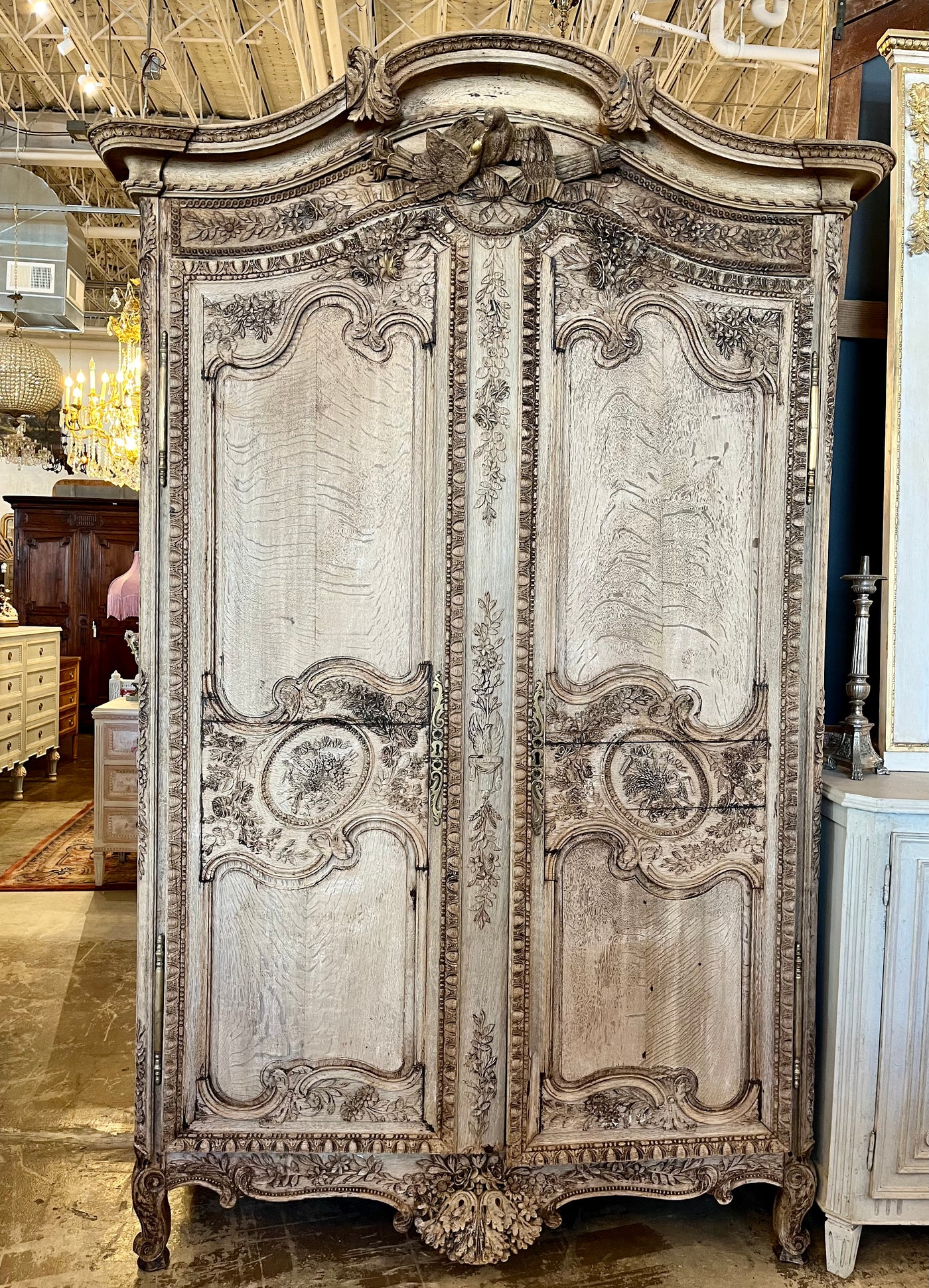 18th Century 'Love Bird' Armoire