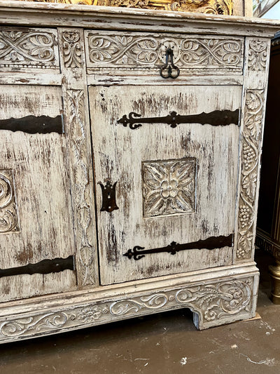 18th Century French Sideboard with Antique White Finish