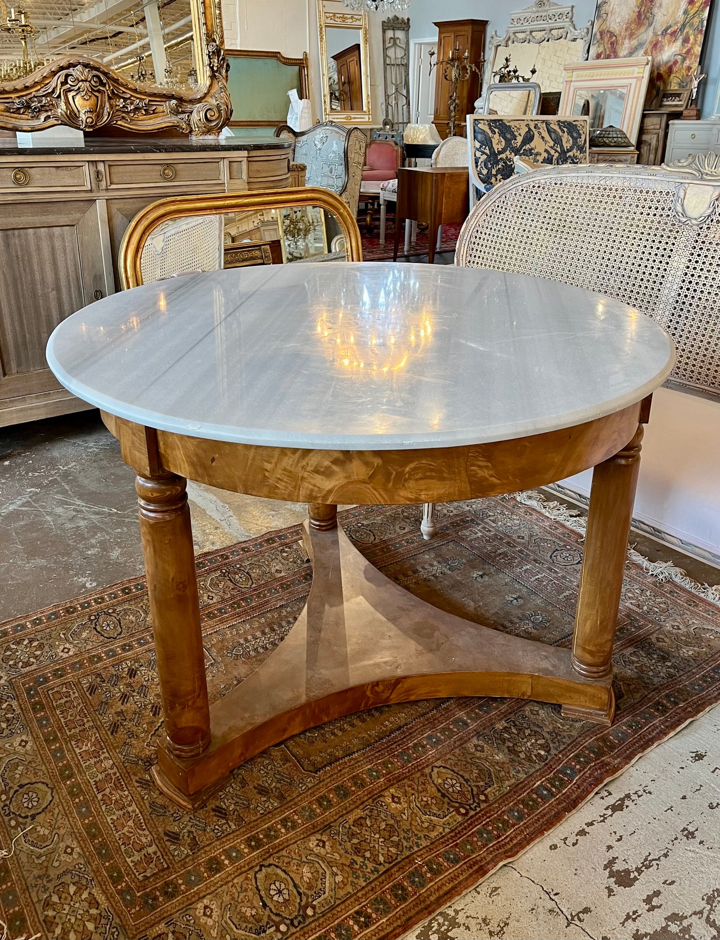 Marble Top Dining Table