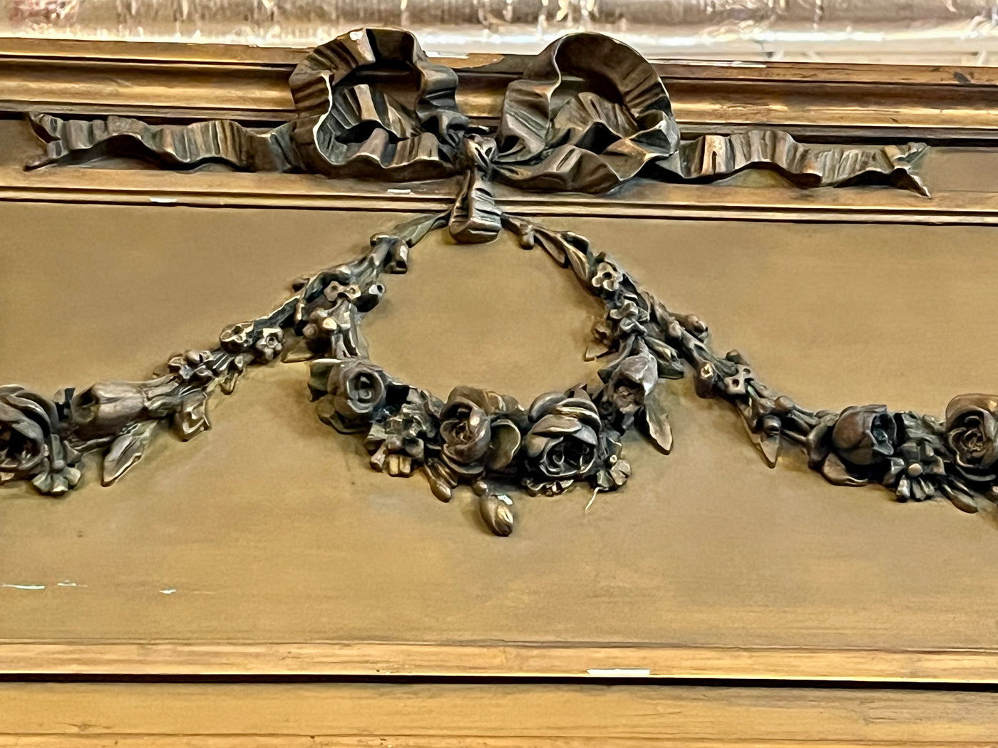 18th Century Dark Trumeau Mirror