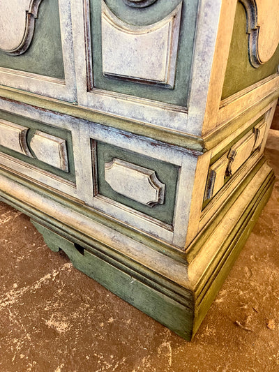 French Green Paneled Sideboard