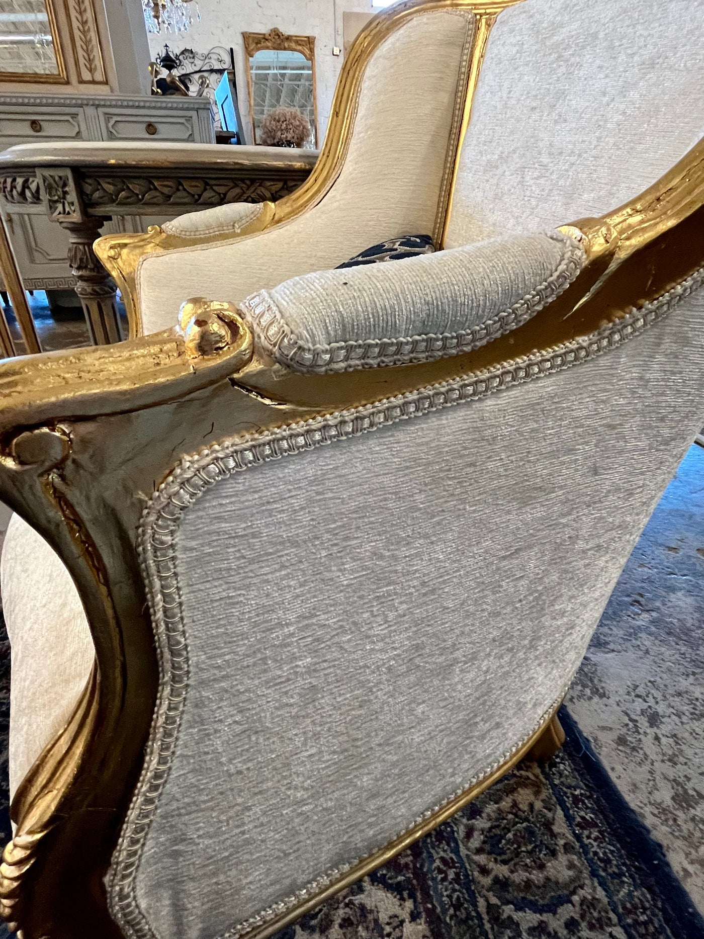 Pair of Louis XV Bergere Chairs