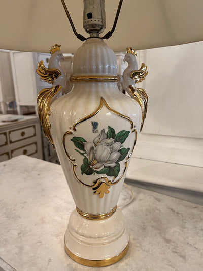 Floral Ceramic Lamp