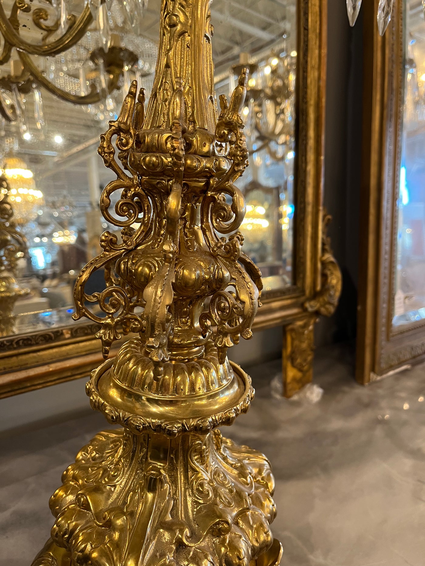 Candelabra Brass Lamp