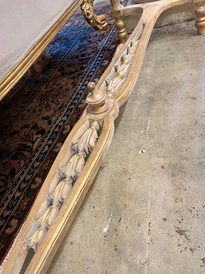 Antique French Gold Louis XVI Console Table with White Marble Top | Le Chateau | European Luxury Furniture in Atlanta