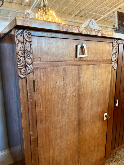 Marble Top Art Deco Buffet