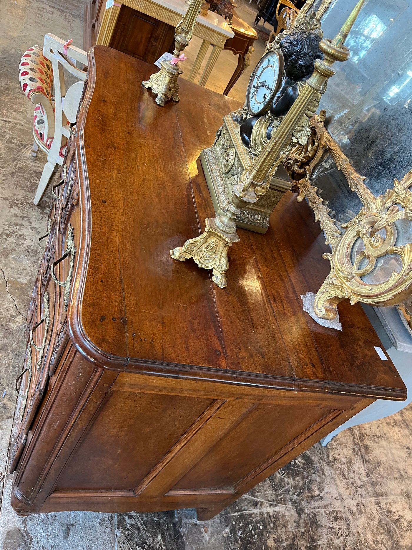 18th Century Chest with Original Brass Hardware | Le Chateau | European Luxury Furniture in Atlanta