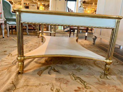 Antique French Louis XVI French Coffee Table in White with Gold | Le Chateau | European Luxury Furniture in Atlanta