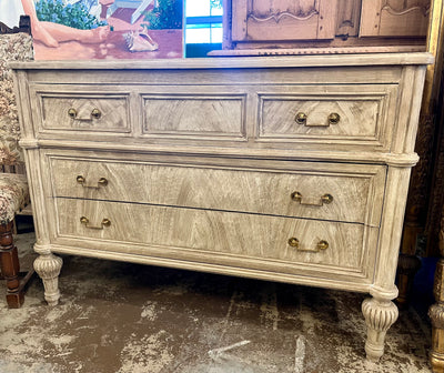 Swedish Chest with Faux Burl Wood Chest