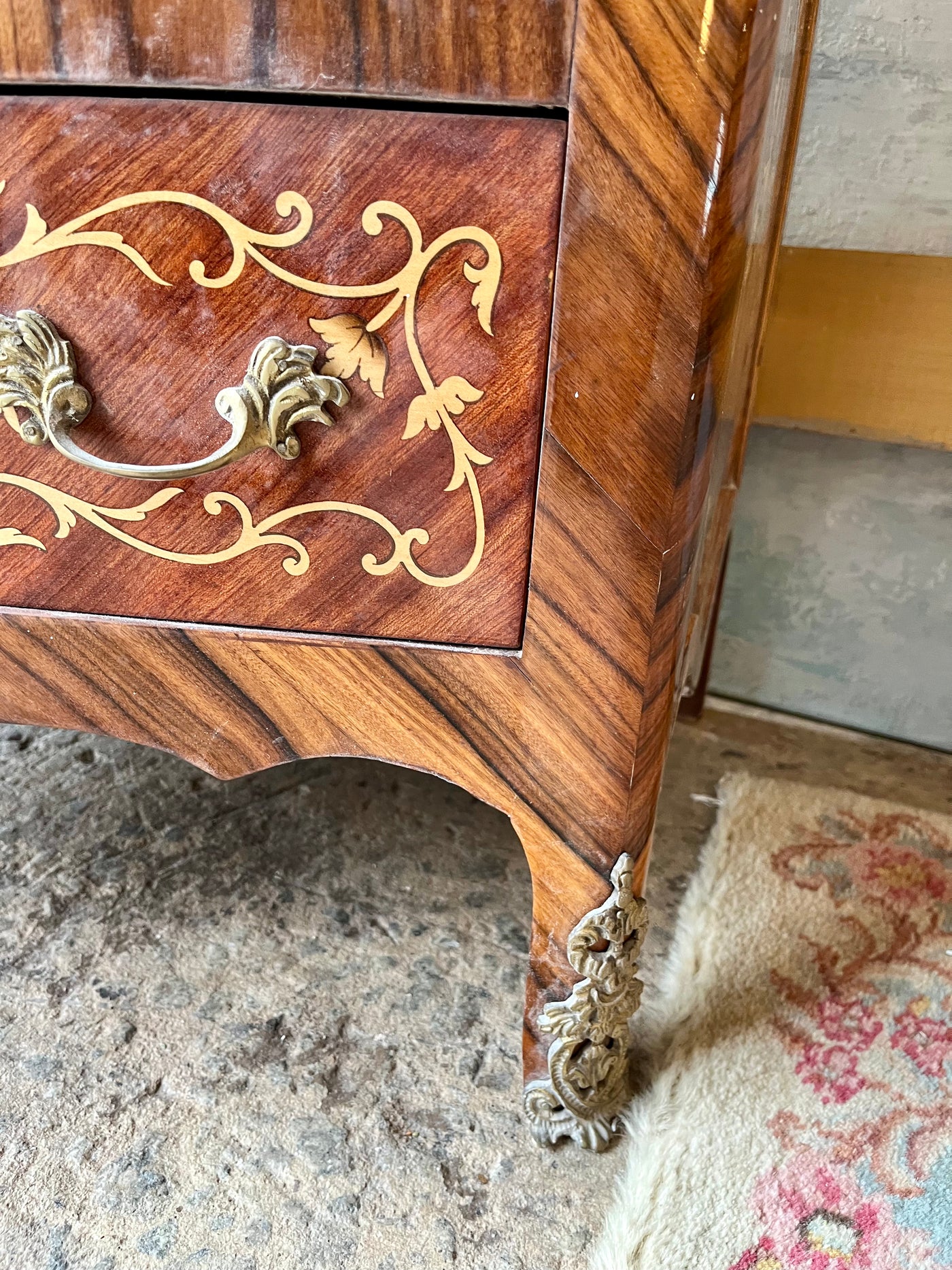 Louis XV Ornate Marquetry Chest