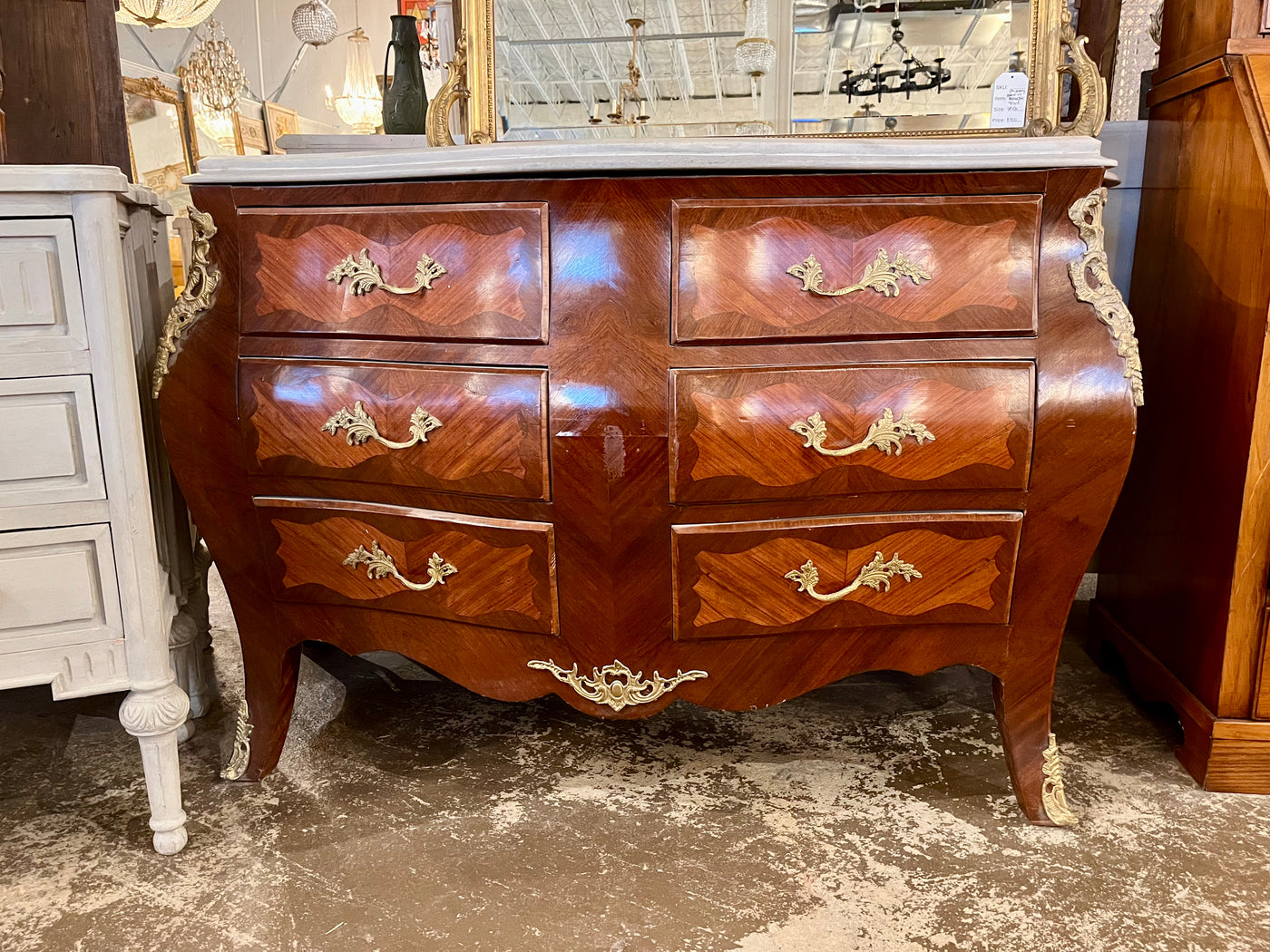 Antique French Mahogany Bombay Chest | Le Chateau | European Luxury Furniture in Atlanta